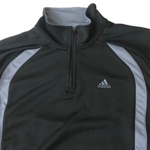 Three Stripe Front Quarter-Zip Pullover Jacket